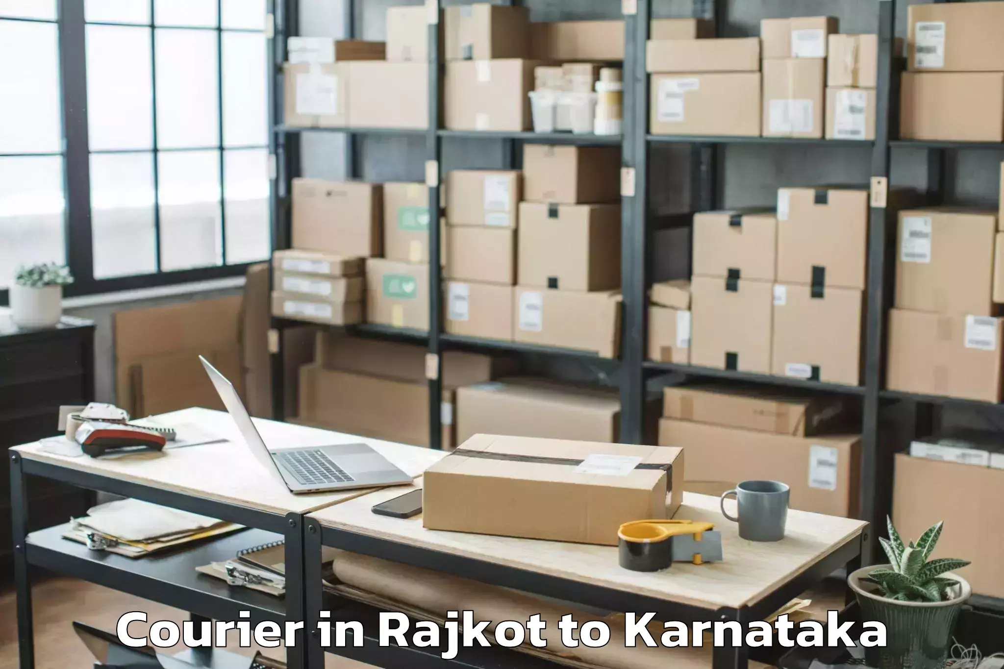 Hassle-Free Rajkot to Krishnarajpete Courier